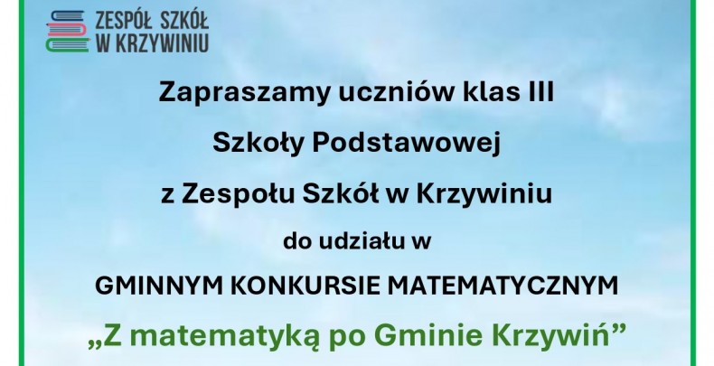 Gminny konkurs matematyczny