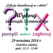 Wybory Samorządu Uczniowskiego