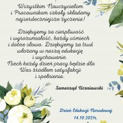 Dzień Edukacji Narodowej wg Samorządu Uczniowskiego